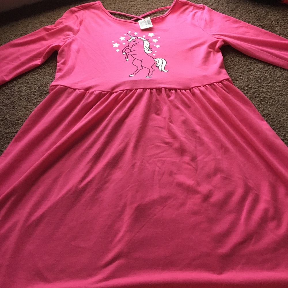 Justice pink casual dress